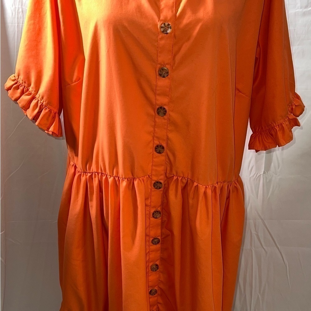 Ashley Stewart Orange Dress